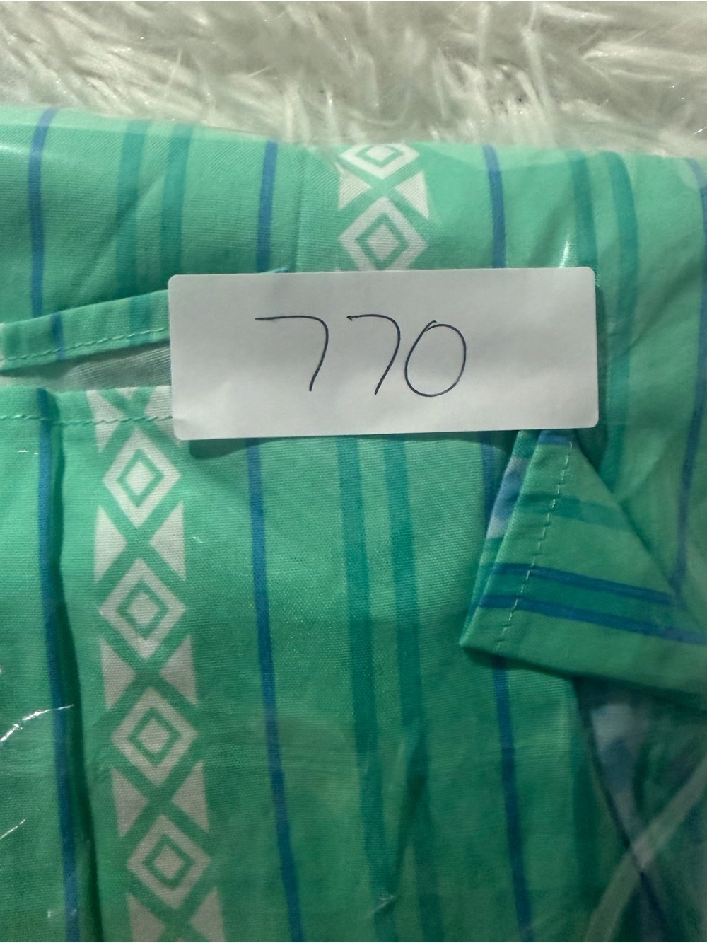Belle Kim Gravel Womens Long Sleeve Boho Top Size 2X Green Purple Stripe Summer - Picture 9 of 9